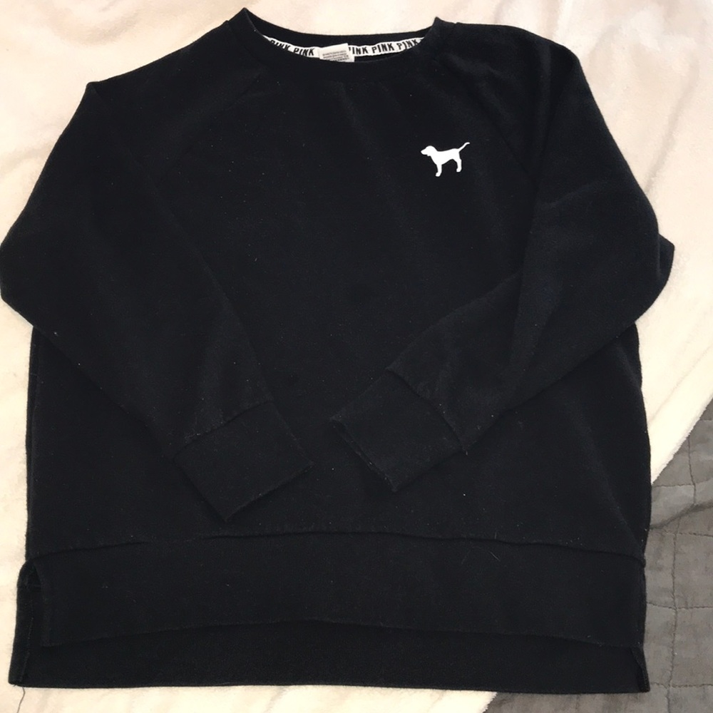 Pink crew neck sweatshirt